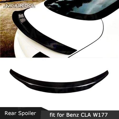 Carbon fiber Material Rear Bumper Lip Spoiler Car accessorise for Benz CLA Class W117 CLA180 CLA200 CLA260 CLA45 AMG 2013-2019