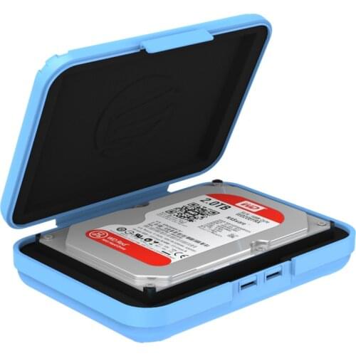 ORICO 3.5Inch Hard Drive Protection Bag &Case With Shock-proof Pad Moisture-proof Waterproof Anti-static Storage Box For HHD SSD