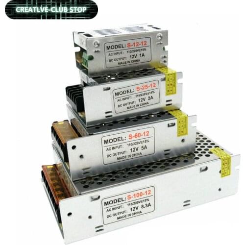 LED Driver 220V to 12V 12W/15W/24W/25W/36W/60W/80W/100W/120W For LED Power Supply Voltage Control Light Transformers