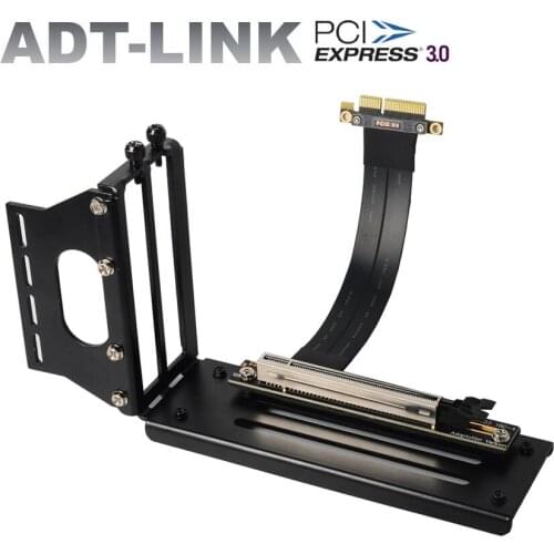 New PCIe 3.0 High Speed PC Riser Graphics Cards GPU 90 Degree Vertical Bracket PCI Express 3.0 x4 To x16 Extension Black Cable