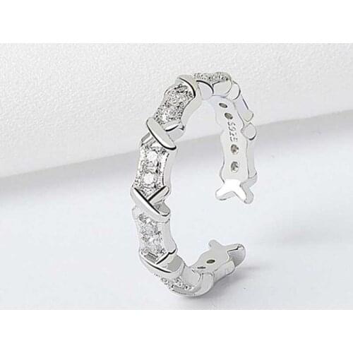 Personality Concave Convex Crystal Rhinestone Ring Unique Ring Gift for Girlfriend, Wife and Mom Punk Jewelry Female Ring кольца