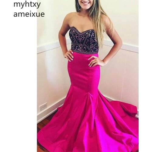 Plus Size Evening Dresse A-Line rom Dresss Backless Floor Length Sleeveless Beading Evening Gowns Custom Made Robe De Soiree