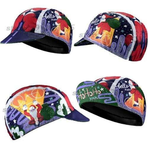 Ho Ho Ho Cycling Cap Men And Women Bike Wear Ugly Headdress Santa Claus Cycling Hat Caps Road Mountain Bike Race Headwear