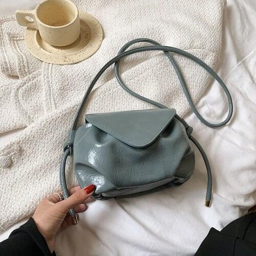 High Quality Crossbody Bags For Women Casual Mini Candy Color Messenger Bag For Girls Flap Pu Leather Shoulder Bags