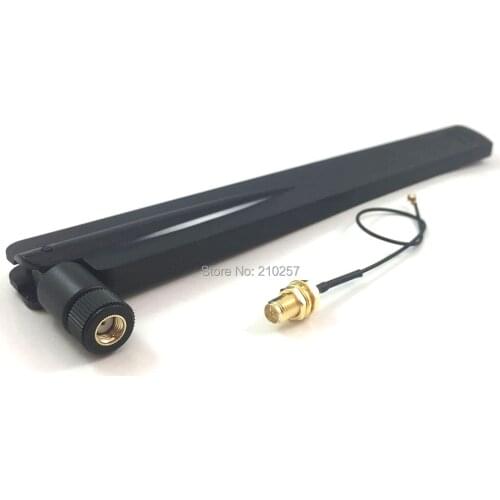 2.4ghz PC Wifi Antenna 18dbi Indoor Omnidirectional rp-Sma Male Connector +15cm U.FL Mini PCI to RP-SMA Female Pigtail Cable