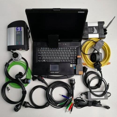 2in1 Software V12/2020 1TB harddisk Used laptop Toughbook CF52 4G wifi Icom Next and MB STar C4 SD Connect C4 Code Scanner Ready
