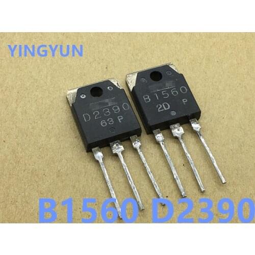 4pcs/lot 2pairs 2pcs 2SB1560 + 2psc 2SD2390 B1560 D2390 Power amplifier pair tube
