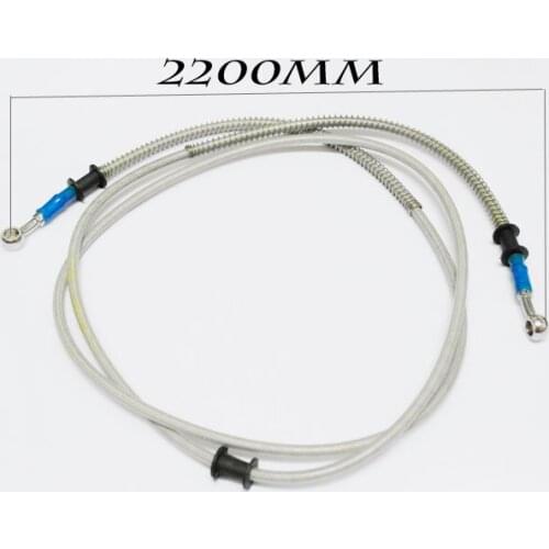Brand new 100% 2200MM MOTORCYCLE MADE STAINLESS STEEL BRAKE LINES HOSES 10MM caliber Clutch modification Universal