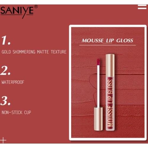 Velvet Matte Lip Glaze Matte Waterproof Non-marking Lipstick Long Lasting Lip Glaze Moisturizing ​Lip Makeup Cosmetic TSLM1