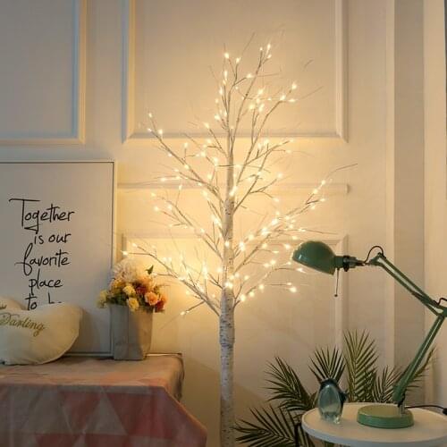 Birch Tree LED Lights Ins Net Red Bedroom Layout Room Creative Luminous Tree Romantic Atmosphere Nordic Decorative Lights