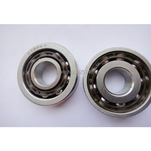 Free shipping 4pcs Sainless Steel Single-Row Angular Contact Ball Bearing S7303 B size:17*47*14mm