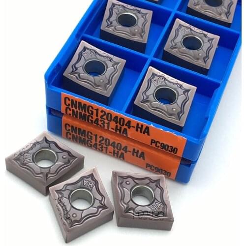 Cemented carbide CNMG120404 HA PC9030 external turning tool NC stainless steel carbide blade CNMG120404 turning blade