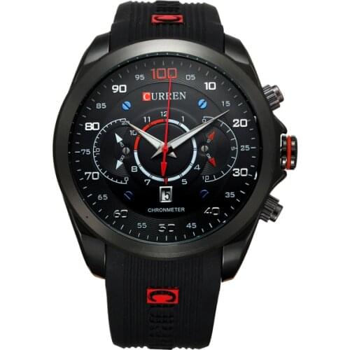 Curren 2018 New Fashion Military Watches Brand Design Army Calendar Men Clock Rubber Sport Luxury Wrist Watch relogio masculino