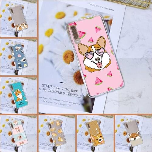 Phone Cases For Samsung Galaxy A3 A5 2016 2017 A6 A7 A8 2018 Silicone Kawaii DOG Cartoon Back Cover For Samsung A6 A8 Plus 2018