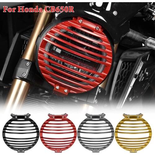 CNC Aluminum Headlight Grille Guard Mesh Cover Protector for Honda CB650R CB 650R 2019 2020 Motorcycle Parts