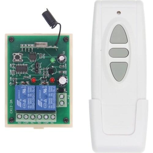 DC12V 24V Two-Way Remote Control Switch, 2-Way Receiver Transmitter Control Motor, Motor Forward And Reverse, Electric Push Rod