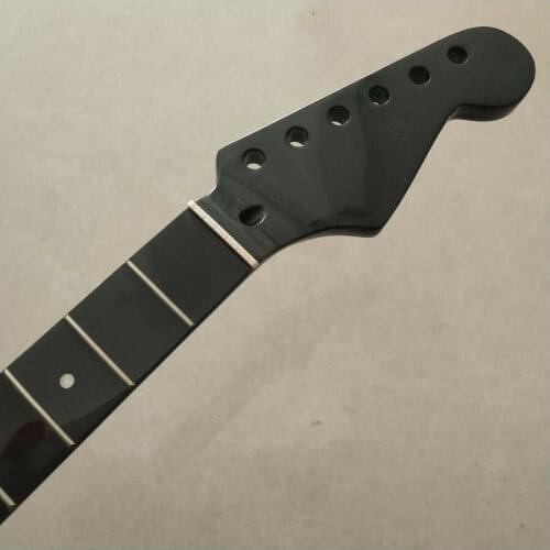 Black Gloss Maple Fretboard Electric Guitar Neck 21 fret Electric Guitar parts