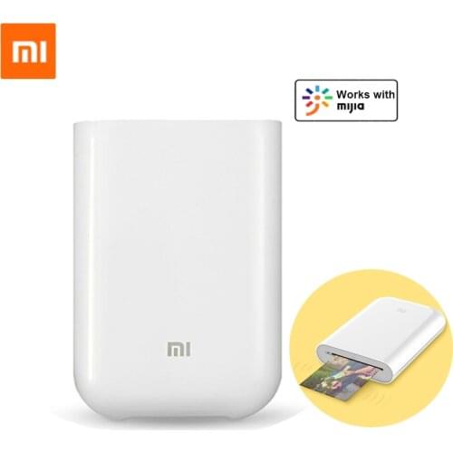 Xiaomi Mi Pocket Photo Printer Smart ZINK Bluetooth-compatible AR Photo Printer 300dpi DIY Share for Mi Home Mijia APP