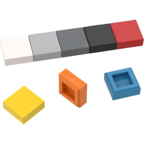 10PCS Building Blocks 3070 30039 1x1 Tile Changeover Catch Bricks Assembles Particles DIY Education Parts Toy For Children Gift