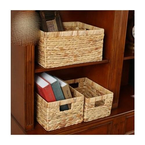 Storage Basket Rattan Storage Basket Storage Box Straw Storage Basket Without Cover Box