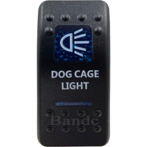 Cover Cap Only！Car Boat RV DOG CAGE LIGHT Rocker Switch Cover Cap Blue Window Labeled Control Cap Accessories