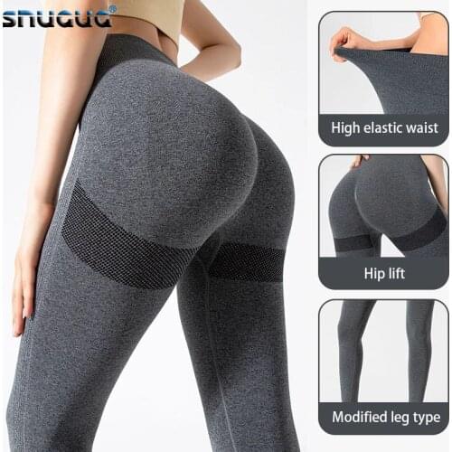 Elastic Seamless Fitness Clothing Push Up Scrunch Bum Leggings High Waist Leggings Yoga Pants Women Scrunch Leggings For Fitness