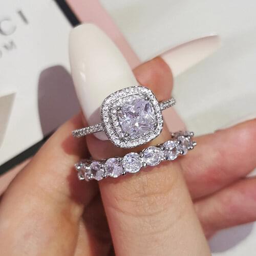 Black Friday Hot Fashion! Fine 925 Sterling Silver Filigree Ring AAA For Women Wedding Engagement Fashion Jewelry R6391