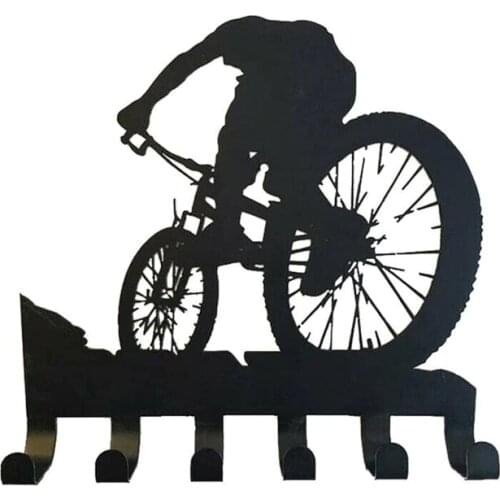 Wall-Mounted Mountain Bike Coat Hook And Door Key Wall Rack Without Perforation Coat Hook Rack For Home Decoration Coat Rack