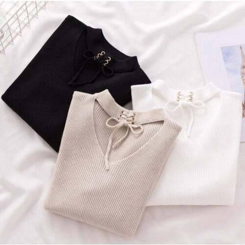 Cheap wholesale 2021 spring autumn winter new fashion casual warm nice women Sweater woman female OL Vt8866