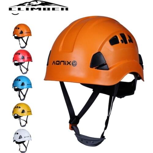 【New store 】 Professional Mountaineer Rock Climbing Helmet Safety Protect Outdoor Camping & Hiking Riding Helmet Survival Kit