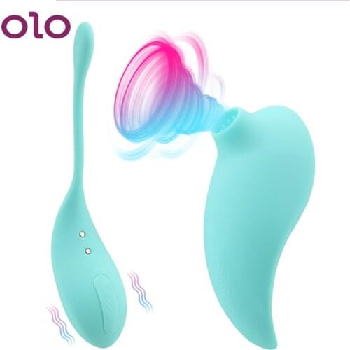 OLO Sucker Vibrator Nipple Vagina Sucking Kegel Balls Dildo Vibrator Vaginal Balls Sex Toys for Women Couples Clitoris Stimulate