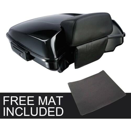 Motorcycle 5.5"Razor Tour Pack Trunk Backrest Pad For Harley Touring Road Glide Electra Glide Street Glide Road King 2014-2020