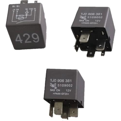 Relay NO.429 Fit for Audi A6 A4 A3 VW Passat Jetta Bora Golf Superb GOL FOX OE:1J0906381