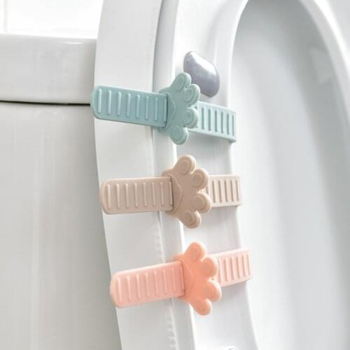 Silicone Foldable Adjustable Toilet Cover Lifter Band Cover Belt Mention Toilet Seat Lifters Closestool Handle Bathroom Supplies