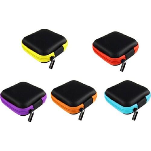 Random color Clip Holder Clip Dispenser Desk Organizer Bags Headphones Earphone Cable Earbuds Storage Pouch Bag