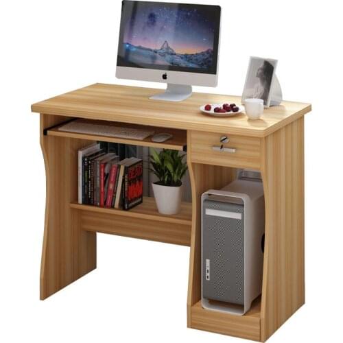 Thickened Computer Desktop Table Home Bedroom Student Writing Desk 80cm Office Study Desk Desk Bookshelf Combination