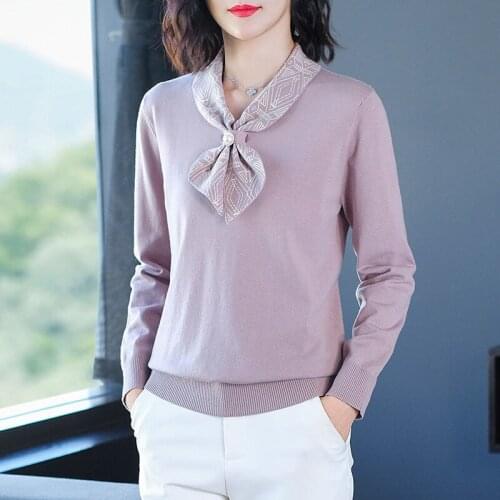 Plus Size Spring WOMEN Clothes Knitted Long Sleeve Sweater Pullover Female Solid Jumper Ladies Sweater Tops L-4XL X725