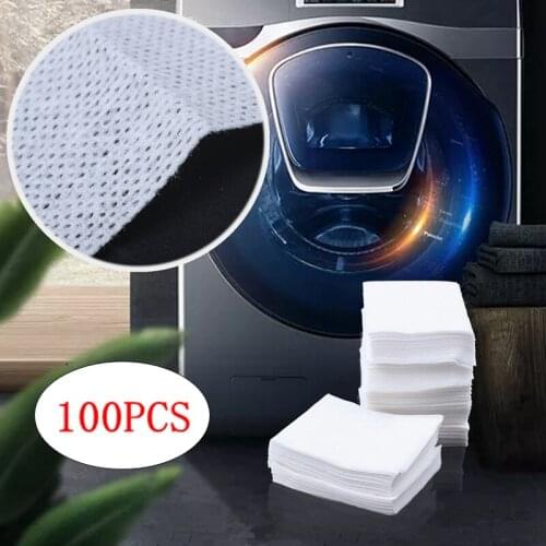 100Pc/Set Washing Machine Use Mixed Dyeing Proof Color Absorption Sheet Anti Dyed Cloth Absorption Sheet Laundry Product