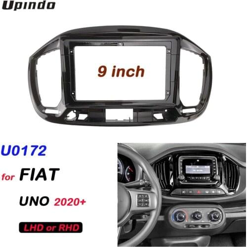 2 Din 9 Inch Car Radio Installation DVD GPS Mp5 Plastic Fascia Panel Frame for FIAT UNO 2020 Dash Mount Kit