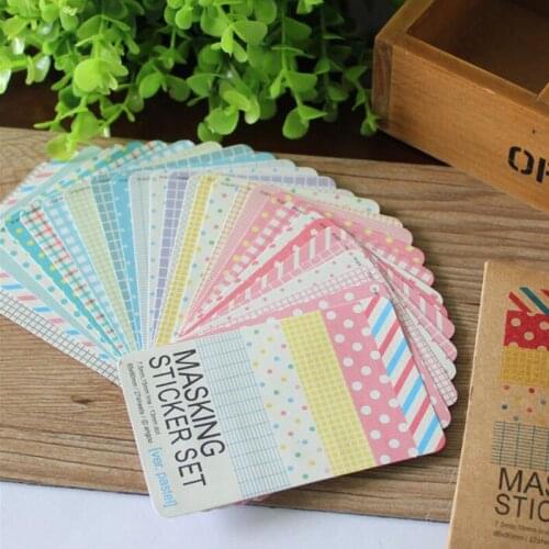 27Pcs/lot Stikcer Stikcer Craft Journa Pack Label Stationery Art Creative Children For Student School Cute Decoration Tape