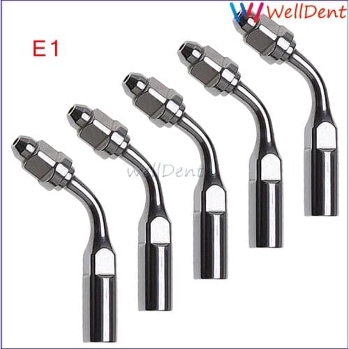 5pcs Dental Scaler E1 Original Woodpecker 120 Angle Endodontics Tip Files Holder E1 For Woodpecker Ems Dental Handpiece Original