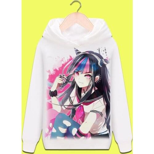 High-Q Unisex Anime Cosplay Danganronpa: Trigger Happy Havoc monokuma Naegi Makoto Kirigiri Kyouko Hooded Hoodie Pullover