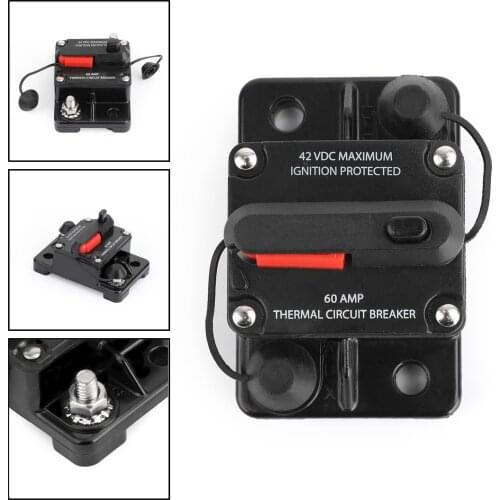 Areyourshop 60A Automatic Circuit Breaker Overcurrent Protection 60 amp For Car Audio Marine