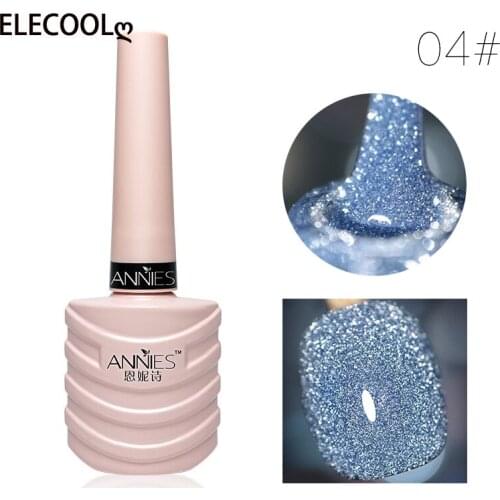 ELECOOL 10ml Glitter Fashion Bling Soak Off UV Gel Nail Gel Polish Cosmetics Nail Art Manicure Nails Gel Polish Nail Varnish