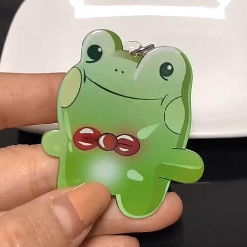 Anime Killing Stalking Yoonbum Frog Keychain Cute Double Sided Acrylic Sangwoo Cosplay Key Chain For Fans Christmas Jewelry Gift