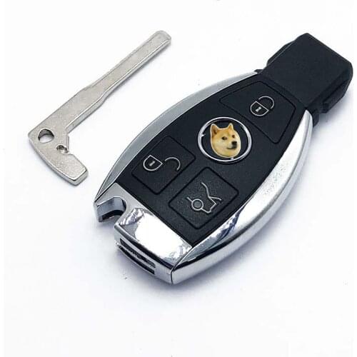 Smart Remote Car Key Shell Fob 3 Buttons Case 2000 for Mercedes Benz Key W203 W204 W205 W210 W211 W212 Benz key con logo
