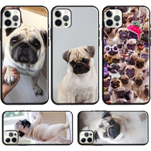 Cute Pug Dog Case For iPhone 12 Pro Max 12 mini 11 Pro Max 6S 7 8 Plus X XR XS Max SE 2020 Cover