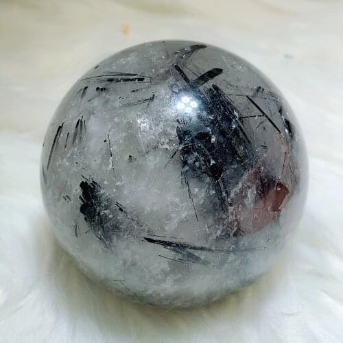 Black tourmaline sphere 2359
