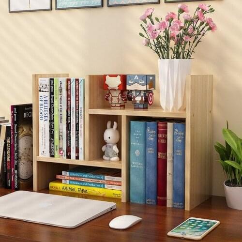 European Desktop Small Bookshelf Simple Desktop Storage Rack Simple Modern Student Bookcase Childrens Desk Storage Rack