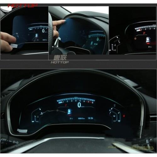 HOTTOP 2 Types Optional Car Master Driving Dashboard Screen Protective Film FOR Honda CR-V CRV 5th GEN 2017 2018 Car-styling